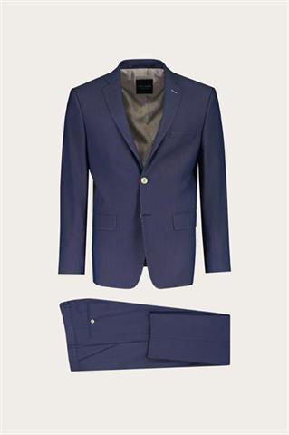 Niebieski garnitur w mikro wzór 30859 - 556141