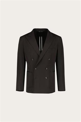 Czarna dwurzędowa marynarka męska 45423 - 557101