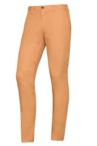 Pomarańczowe spodnie męskie Chinos PBT w mikro wzór 60138 - 68491