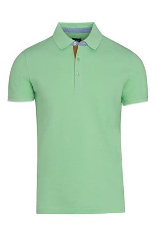 Zielona koszulka męska Polo - 75981