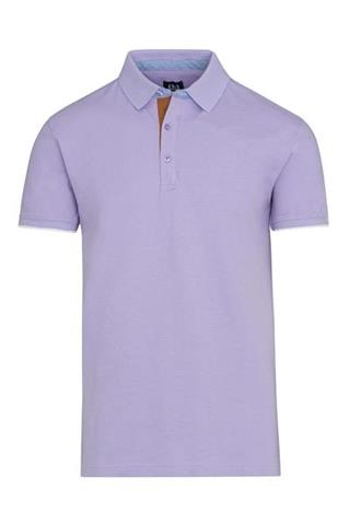 Fioletowa koszulka męska Polo 72891 - 76181