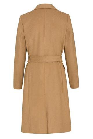 Camelowy płaszcz damski wełniany 84012 - 86651