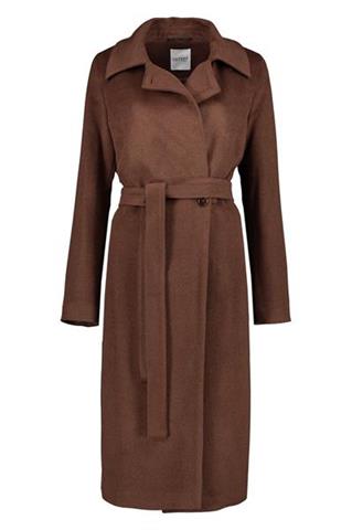 Brązowy płaszcz damski zimowy 84922 - 98061