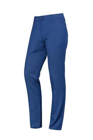 Niebieskie spodnie w kratę chinos 64516 - 9881