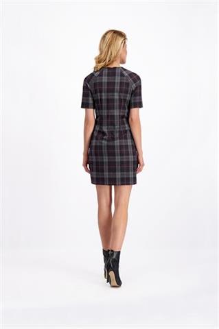 Elegancka sukienka w kratkę 84212 - 99521