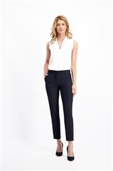 Granatowe spodnie damskie 84978