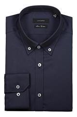 Granatowa koszula button down 93117