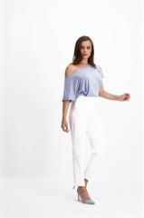 Niebieska bluzka damska oversize 84778