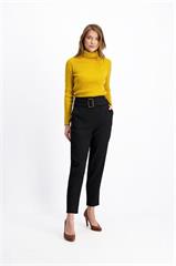 Czarne spodnie damskie 85062