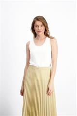 Biała bluzka damska elegancka z cekinami 84563