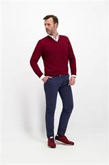 Granatowe spodnie męskie chinos 64161