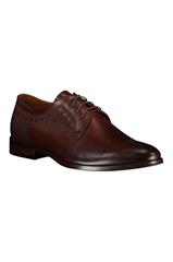 Brązowe buty męskie typu derby 73980