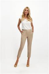 Beżowe spodnie damskie chinos 84640