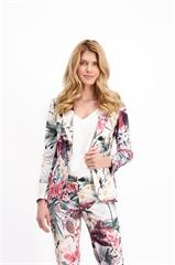 Kolorowa marynarka damska w kwiaty 84619