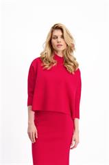 Czerwony sweter damski 85055