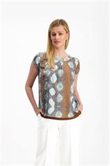Bluzka w wężowy print 85093