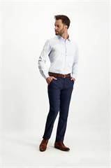 Granatowe spodnie w kratę chinos 64565