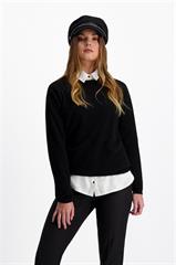 Czarny sweter damski 85407