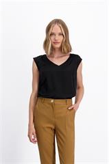 Czarna bluzka z wiskozy 85844