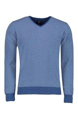 Niebieski sweter męski V-Neck 73817